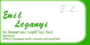 emil leganyi business card